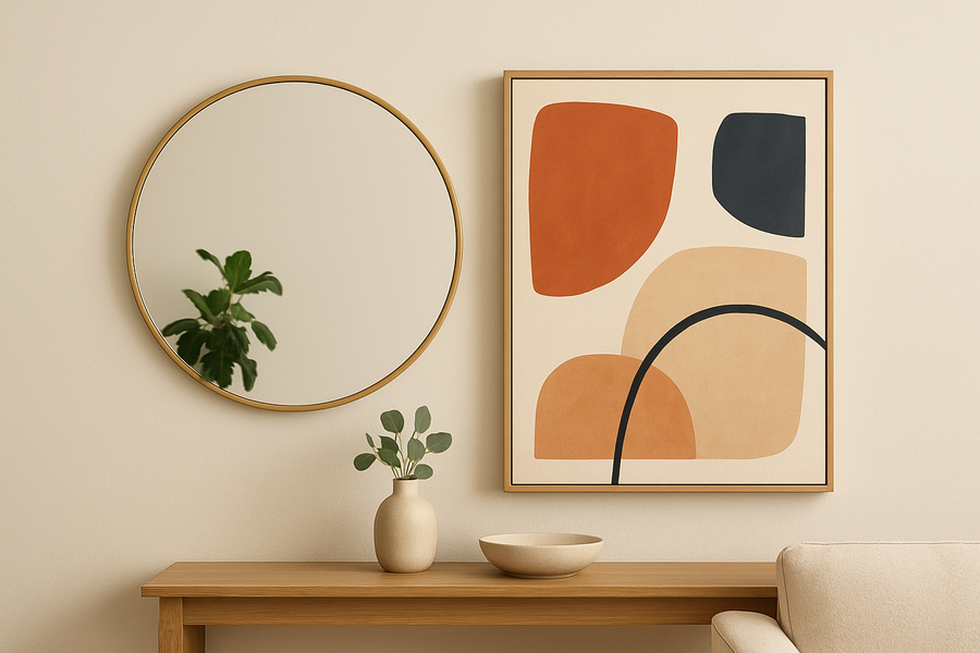 Mixing Mirrors with Wall Art: Styling Tips from Queensland Mirrors