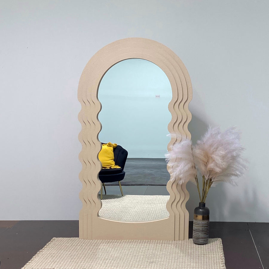 DORRY Wave Arch Mirror  size 183x101cm