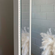 Sapphire Beaded Rectangle Large Mirror – Elegant Statement Wall Decor