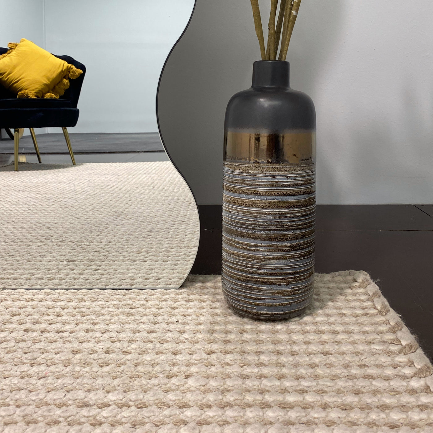 Wavy Full length Irregular Mirror