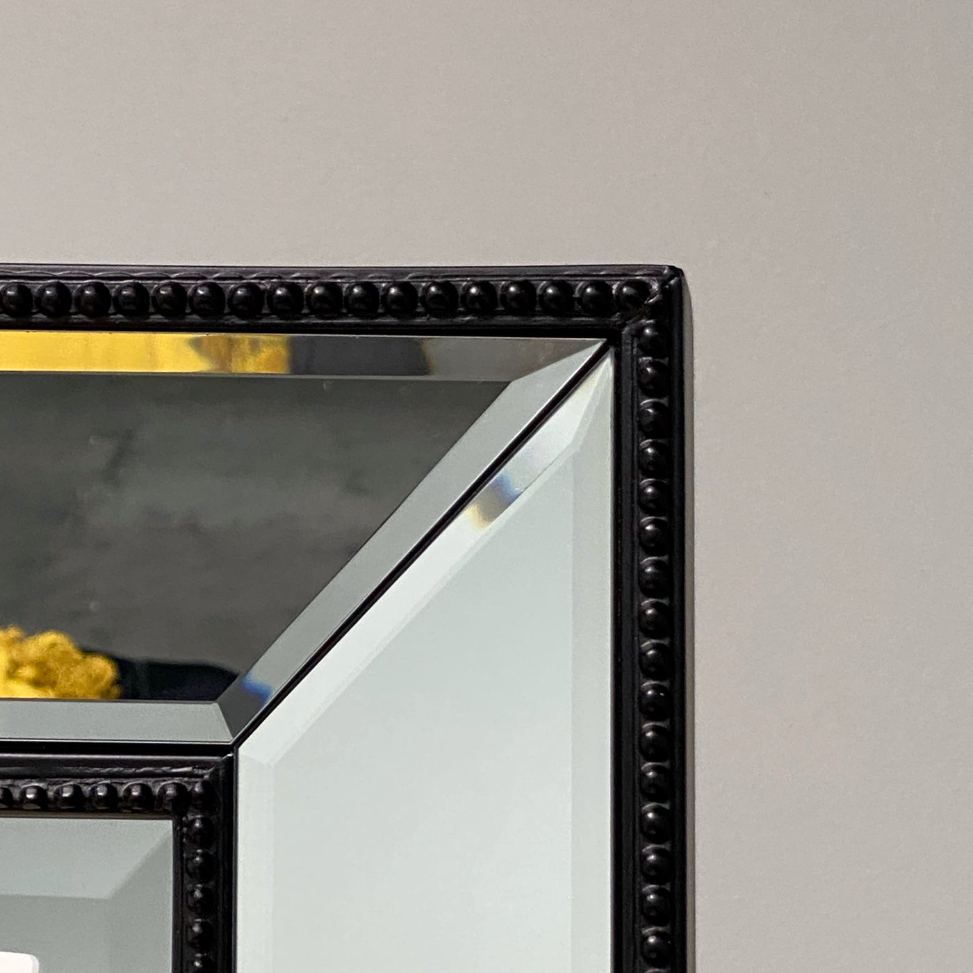 Sapphire Beaded Rectangle Large Mirror – Elegant Statement Wall Decor