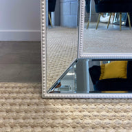 Sapphire Beaded Rectangle Large Mirror – Elegant Statement Wall Decor