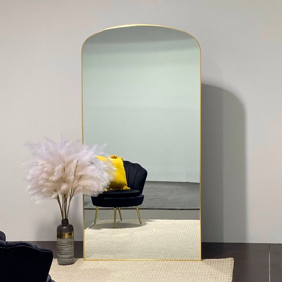 LISA - Arch Mirror Metal Frame Size 200X100cm (Black Pre-Order)