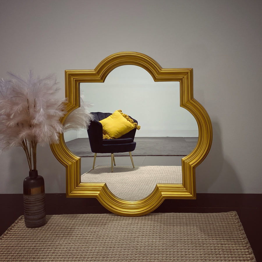 LUXOR - Gold Deco mirror