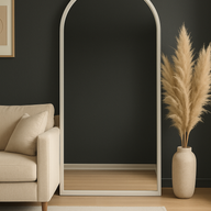 Wood Arch Large TAMARA  Mirror Black White Natural