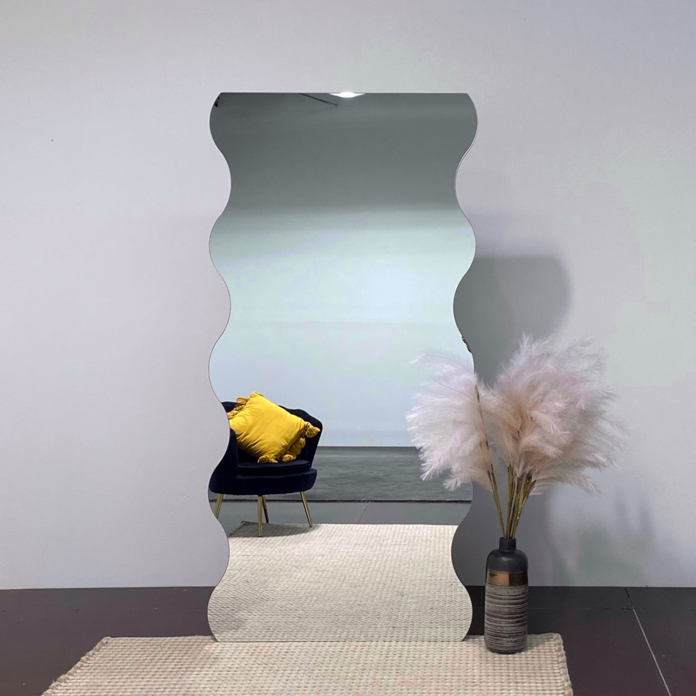 Wavy Full length Irregular Mirror