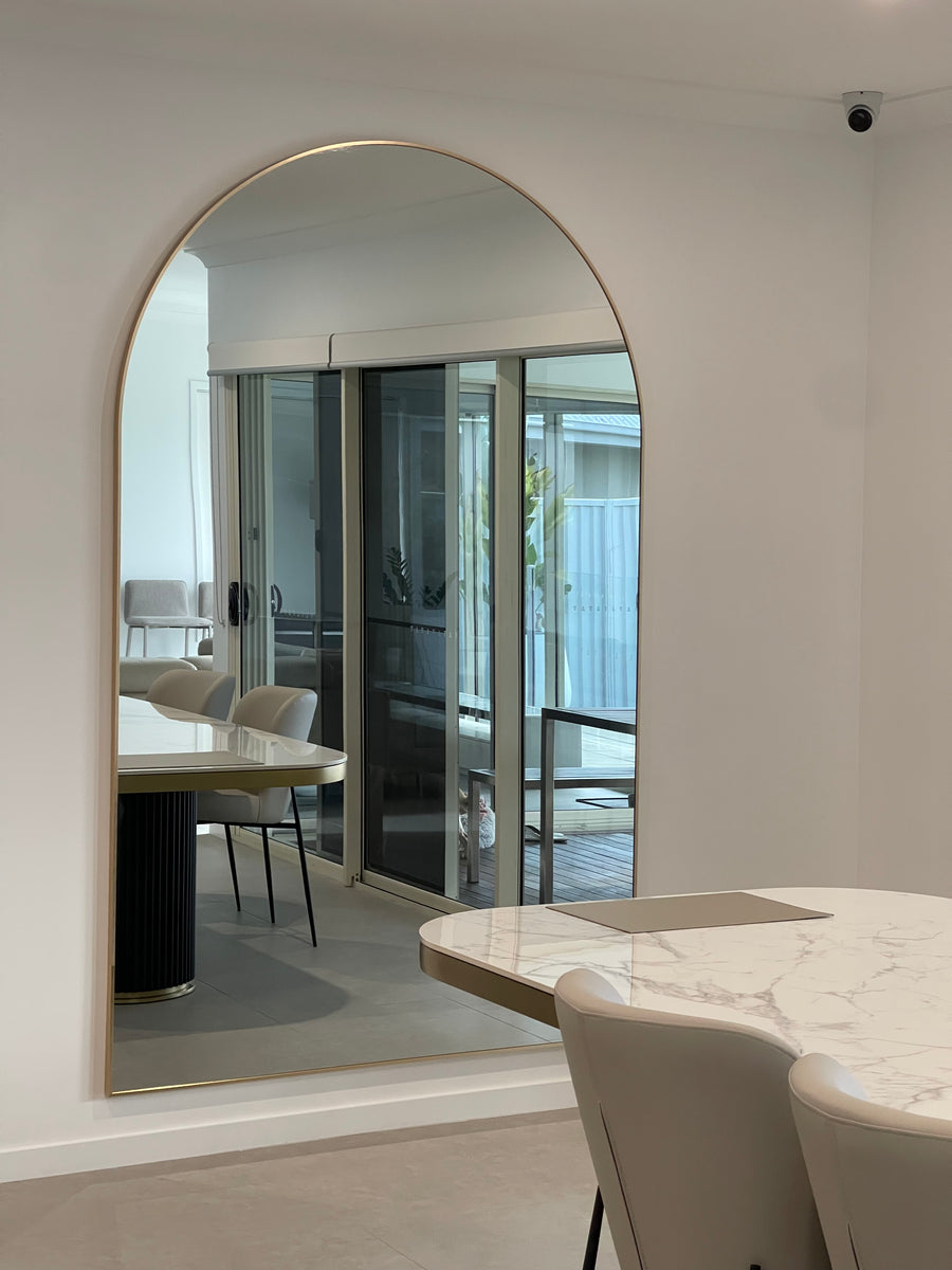 KING Clover Arch Wall Mirror – Modern Arched Statement Piece for Queensland Homes