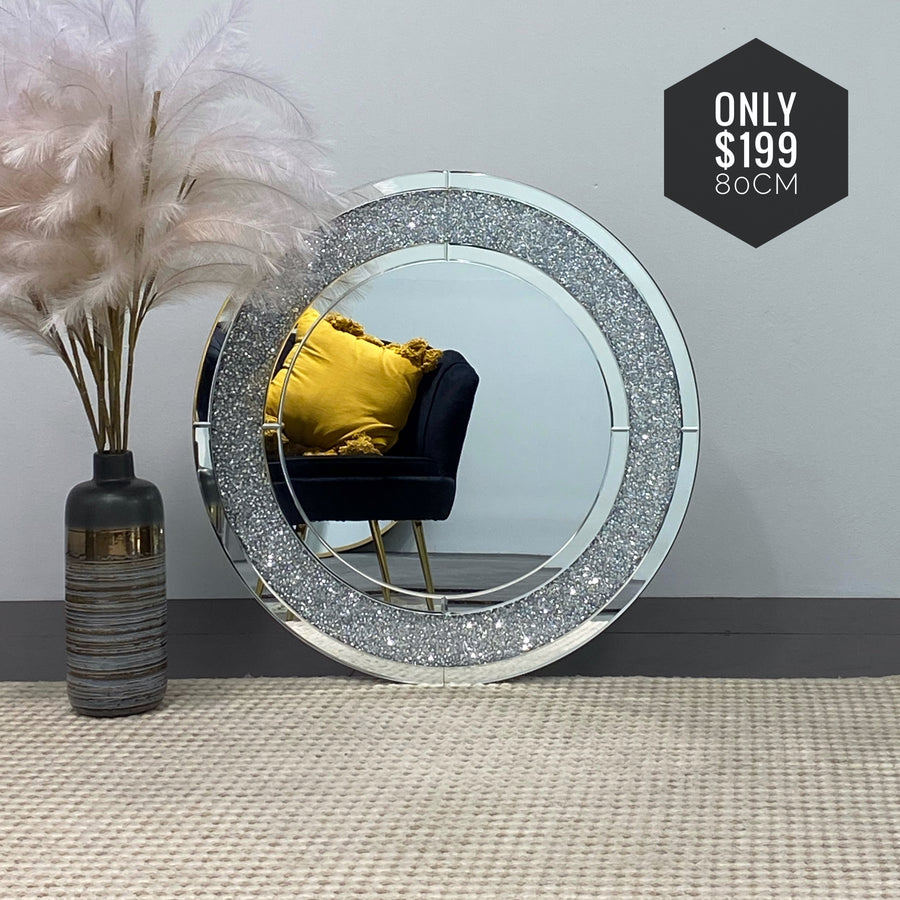 CRYSTAL Round Mirror