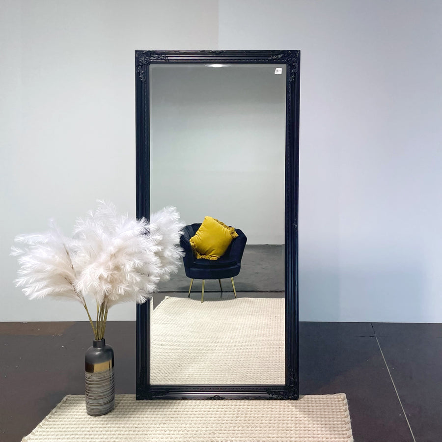 Antique Vienna Baroque Ornate Mirror – Elegant Thin Design Wall Decor