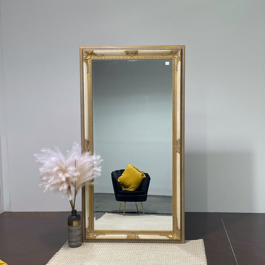 Antique Versace Crackled Mirror