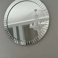 Odyssey Beveled Large Round Mirror