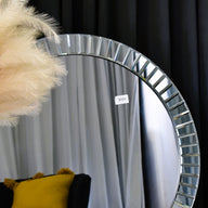 Odyssey Beveled Large Round Mirror