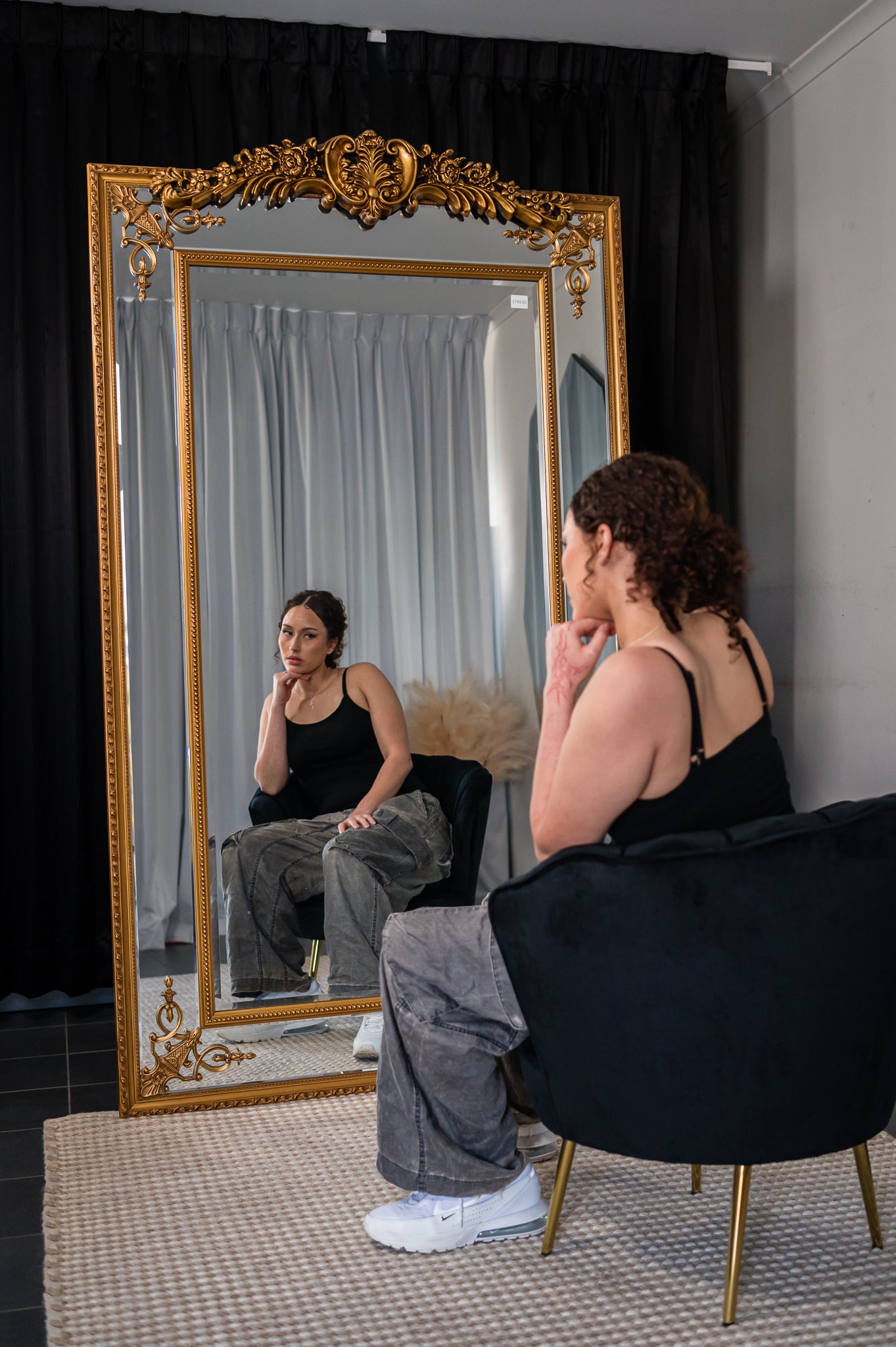 Rose Hampton Antique Arch Extra Large Mirror