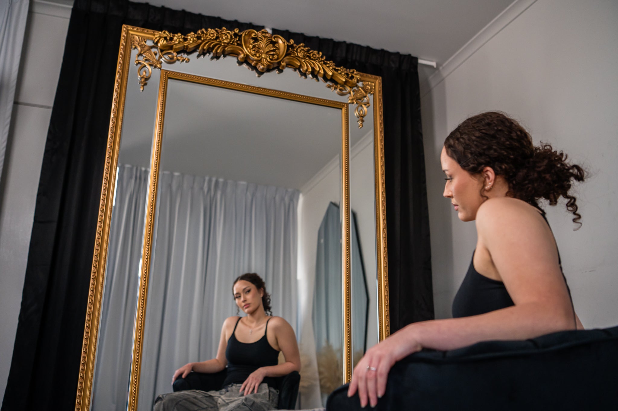 Rose Hampton Antique Arch Extra Large Mirror