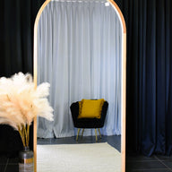 Wood Arch Large TAMARA  Mirror Black White Natural