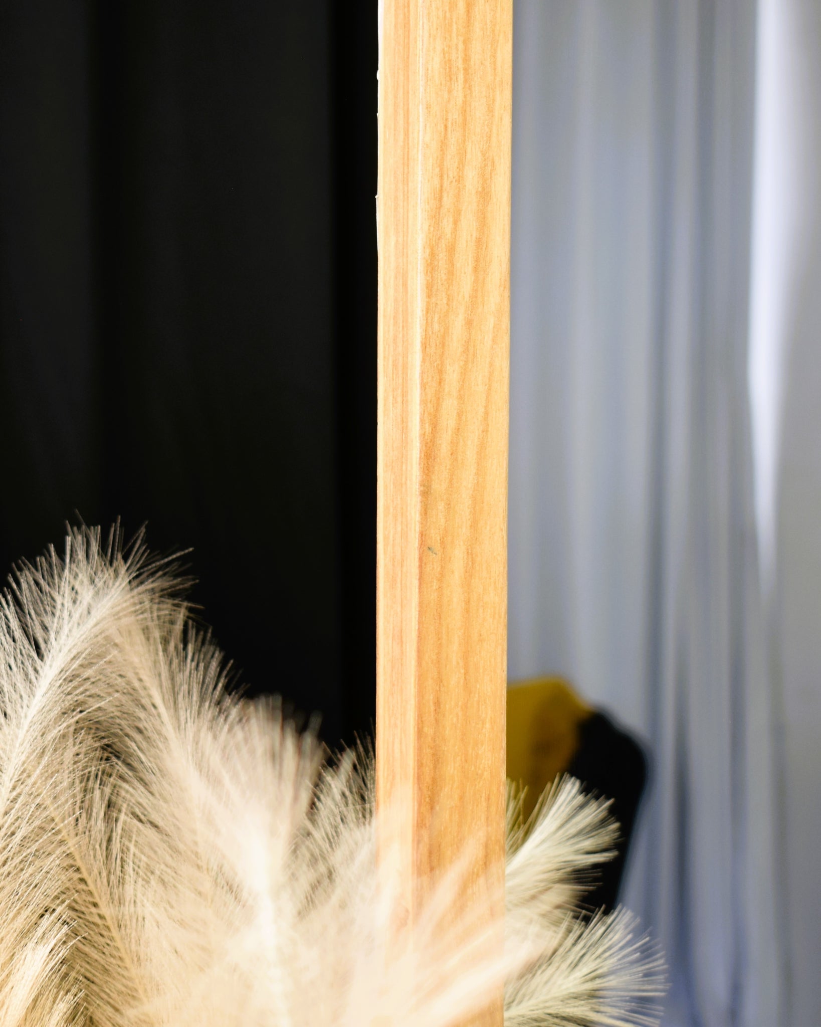 Wood Arch Large TAMARA  Mirror Black White Natural