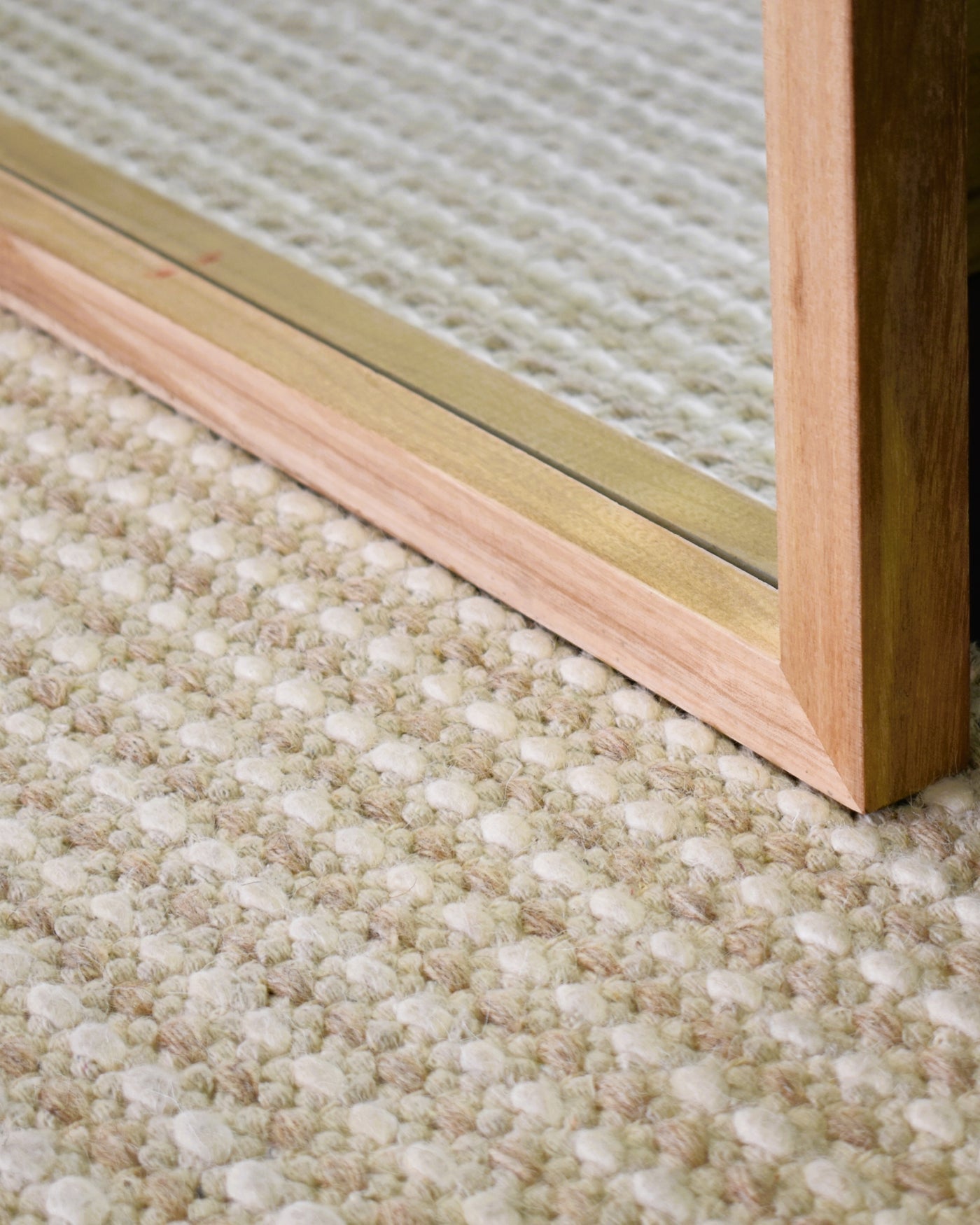 Wood Arch Large TAMARA  Mirror Black White Natural