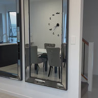 Sapphire Beaded Rectangle Large Mirror – Elegant Statement Wall Decor