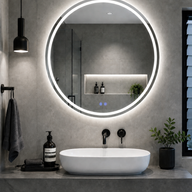 Solar Pro Round LED Mirror 100cm