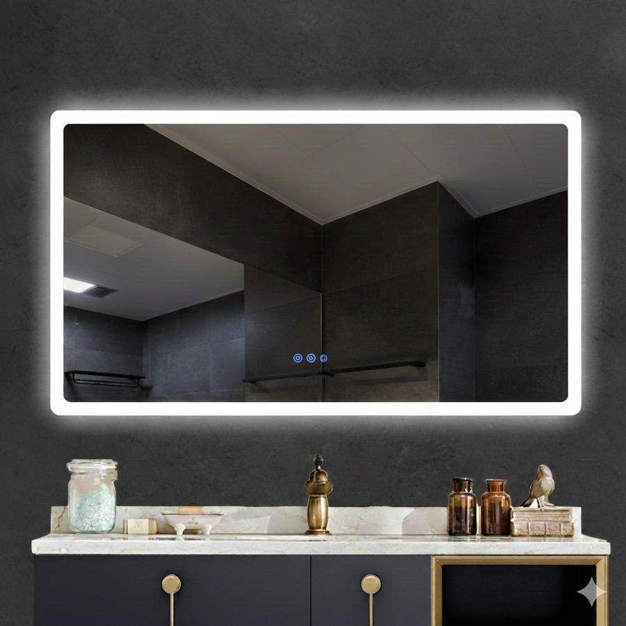 Sigma Pro Rectangle large LED Mirror 140x100cm