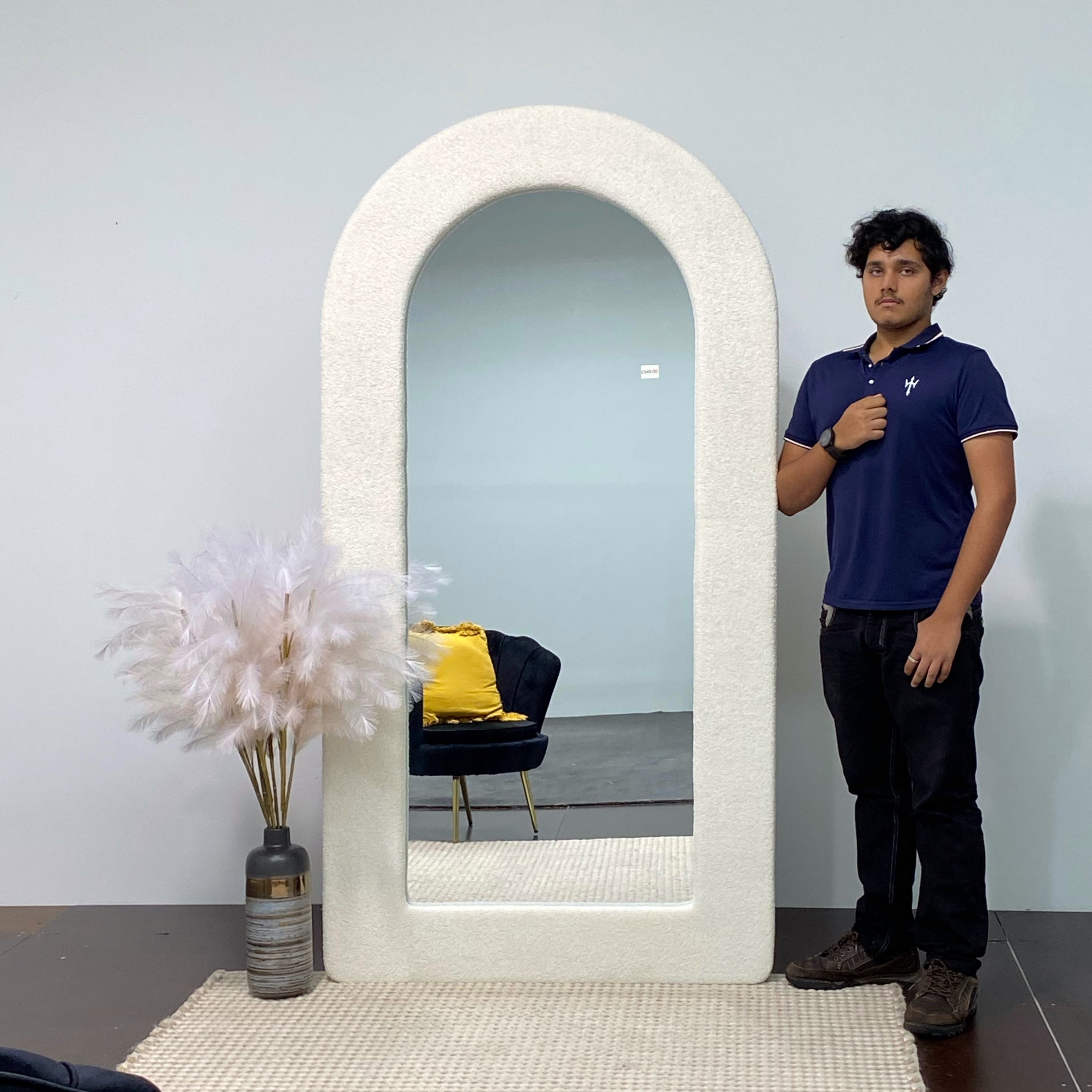 SANTORI Boucle Arch Large Mirror  Size 200x100cm