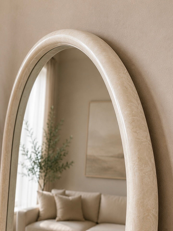 The Haven Mirror – Oversized Wooden Arch Mirror