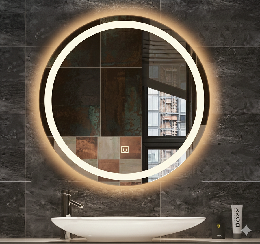 Solar Pro Round LED Mirror 100cm