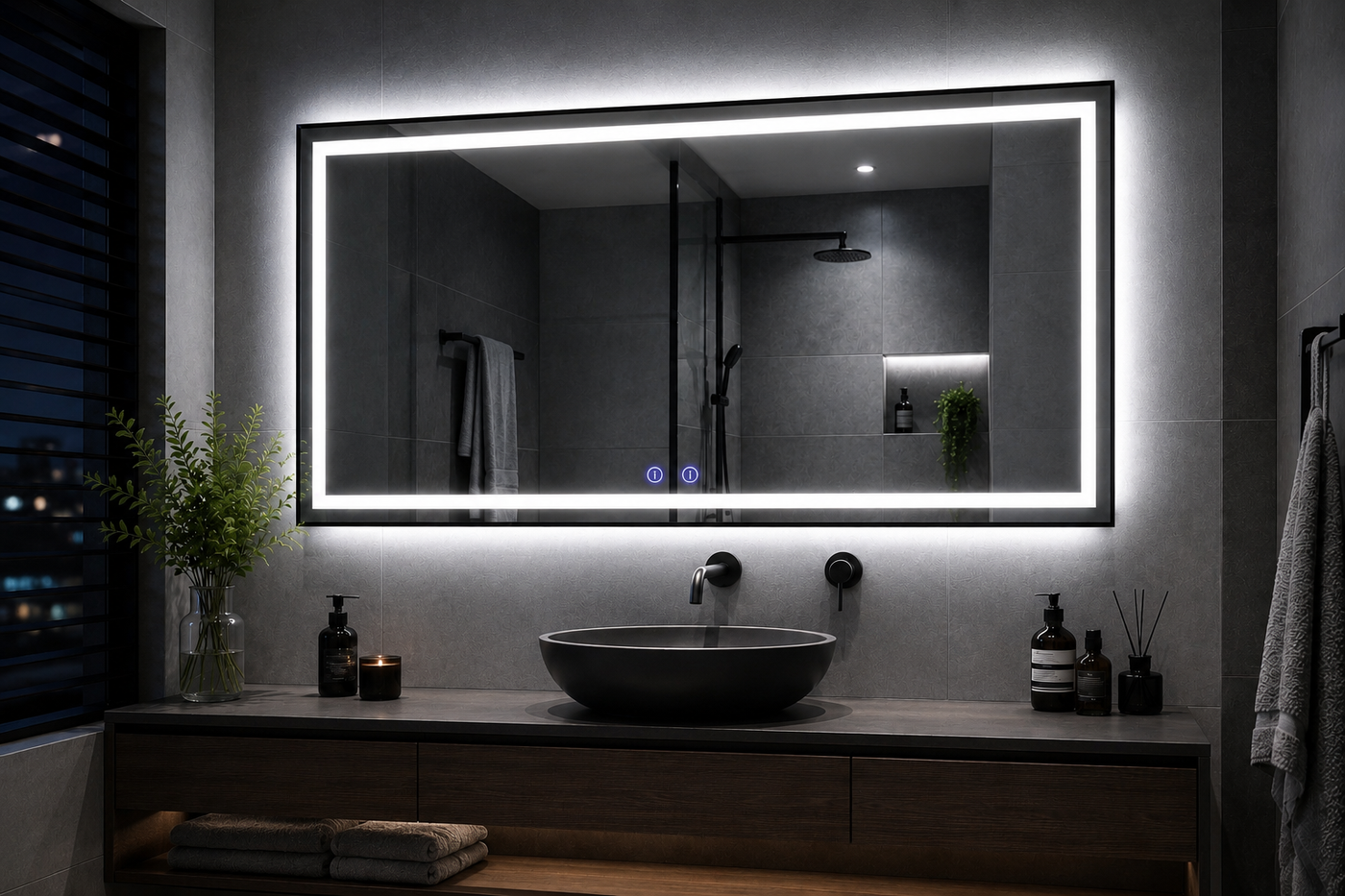 Luxe Frame Pro LED Mirror
