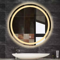 Solar Pro Round LED Mirror 100cm