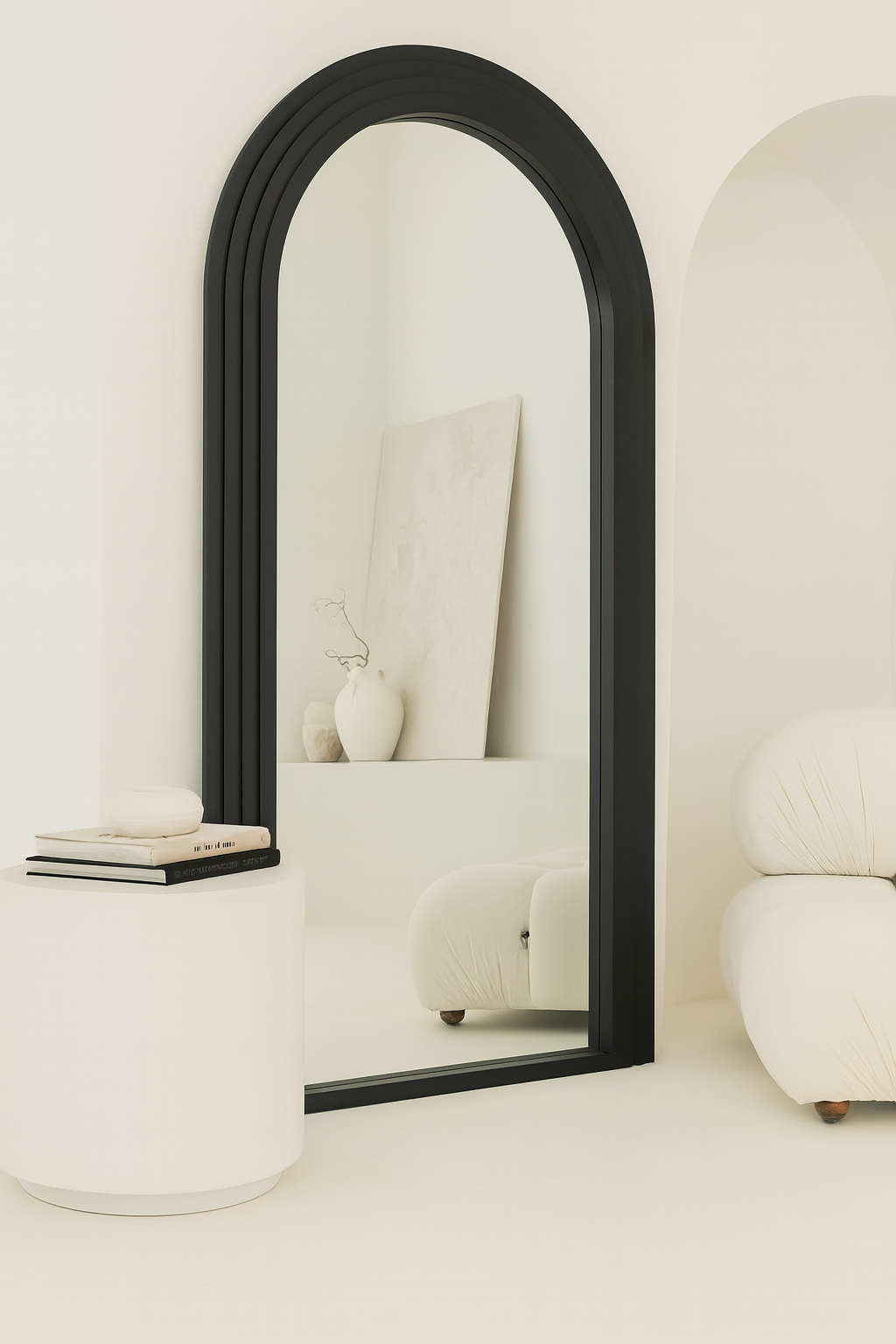 CIARA Large Arch Mirror | Oversized Arched Wall Mirror 190x110cm