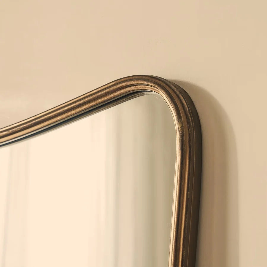 AURELIA — Large Gold Wave Mirror | 190 × 100 cm