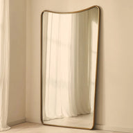 AURELIA — Large Gold Wave Mirror | 190 × 100 cm