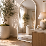 The Haven Mirror – Oversized Wooden Arch Mirror