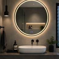Solar Pro Round LED Mirror 100cm