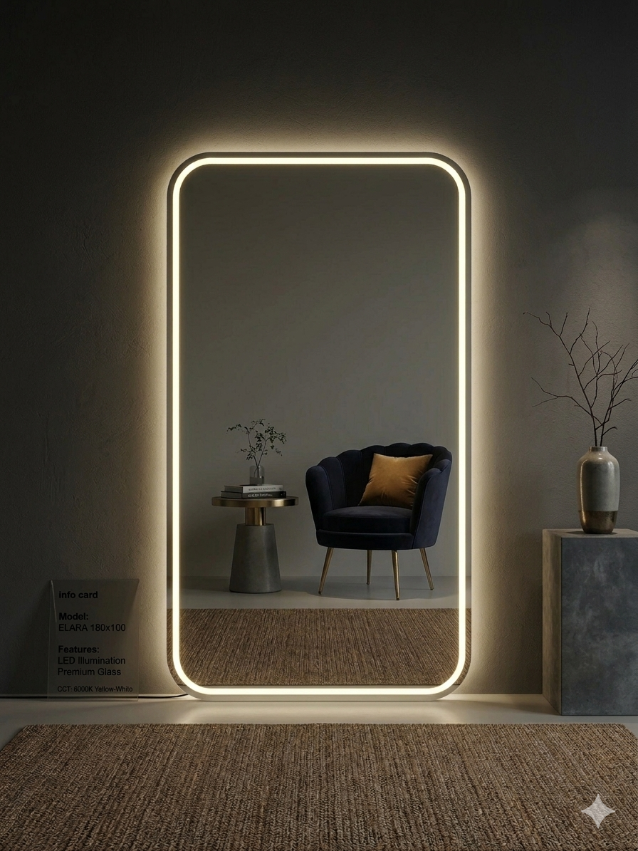 ELARA Framless Curved LED Mirror