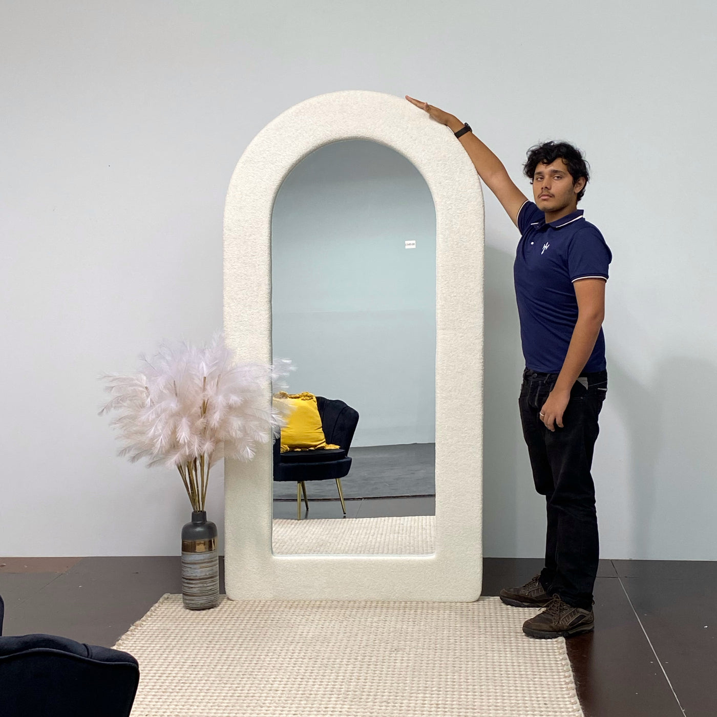 SANTORI Boucle Arch Large Mirror  Size 200x100cm