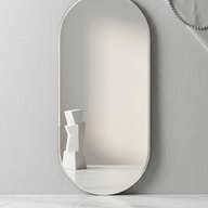 Aura Oval Large Frameless Mirror 190x80cm