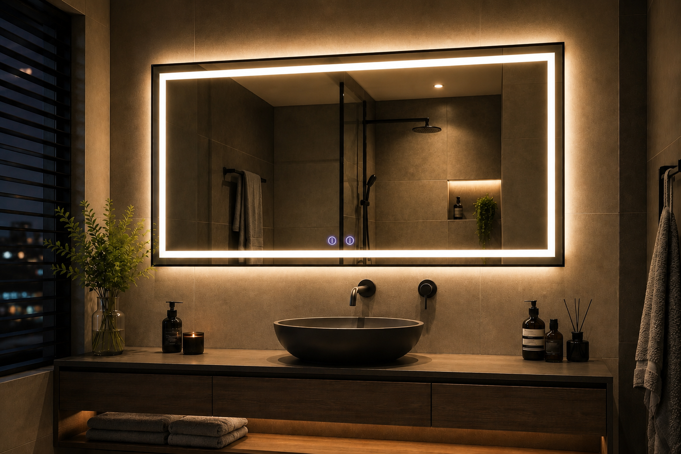 Luxe Frame Pro LED Mirror