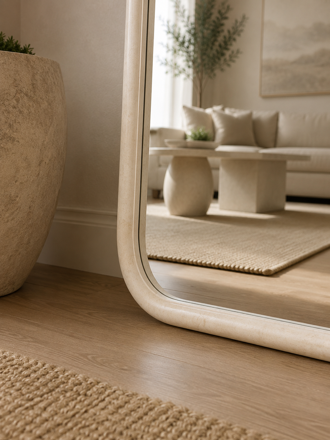The Haven Mirror – Oversized Wooden Arch Mirror