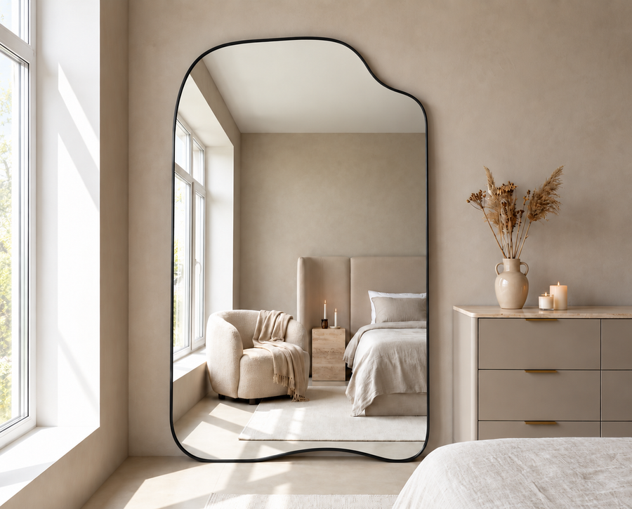AMORA – Large Irregular Statement Mirror 190x100cm