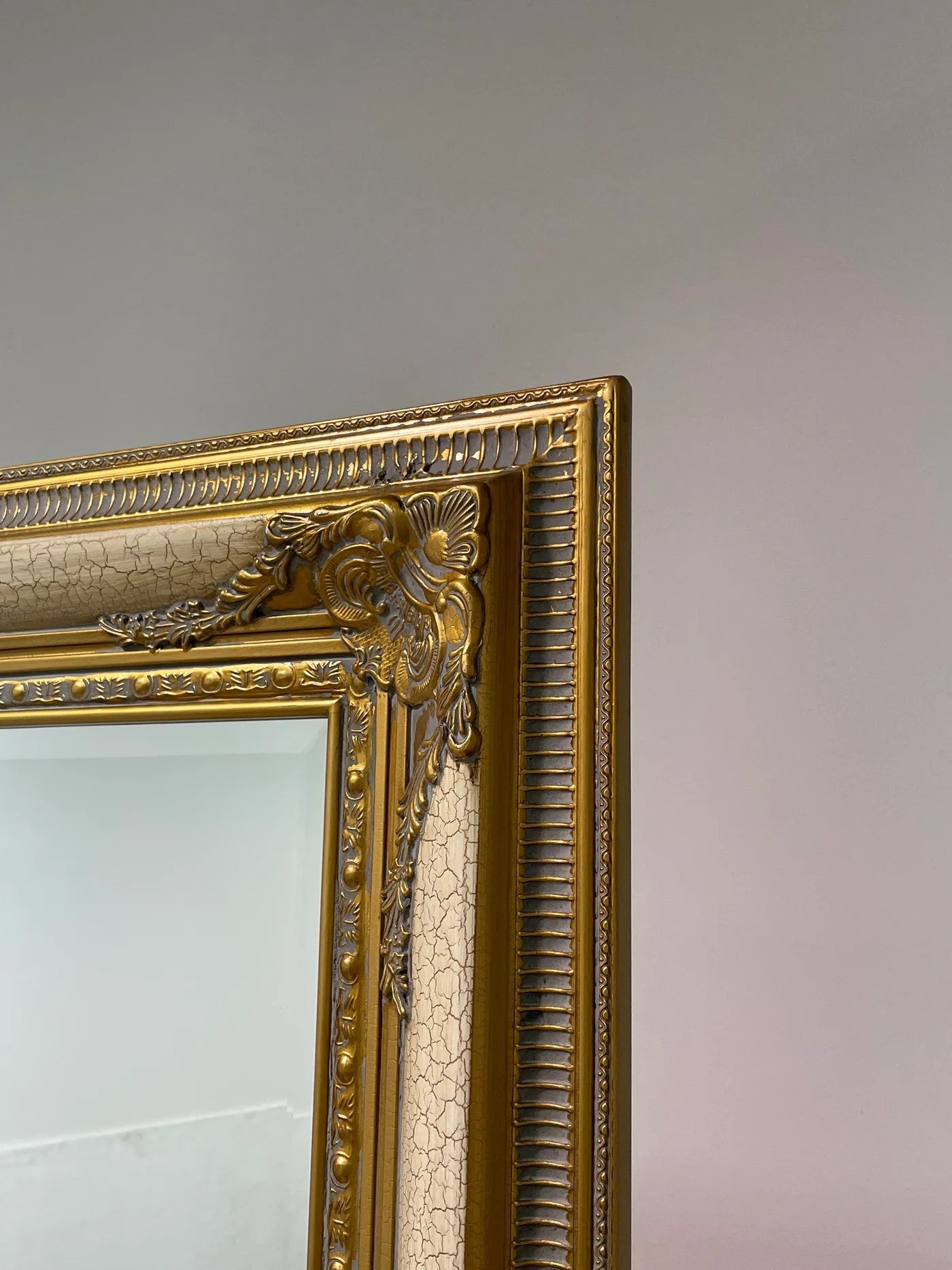 Antique Versace Crackled Mirror