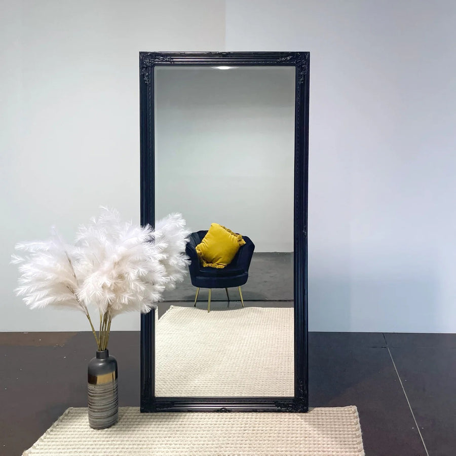 Antique Vienna Baroque Ornate Mirror – Elegant Thin Design Wall Decor