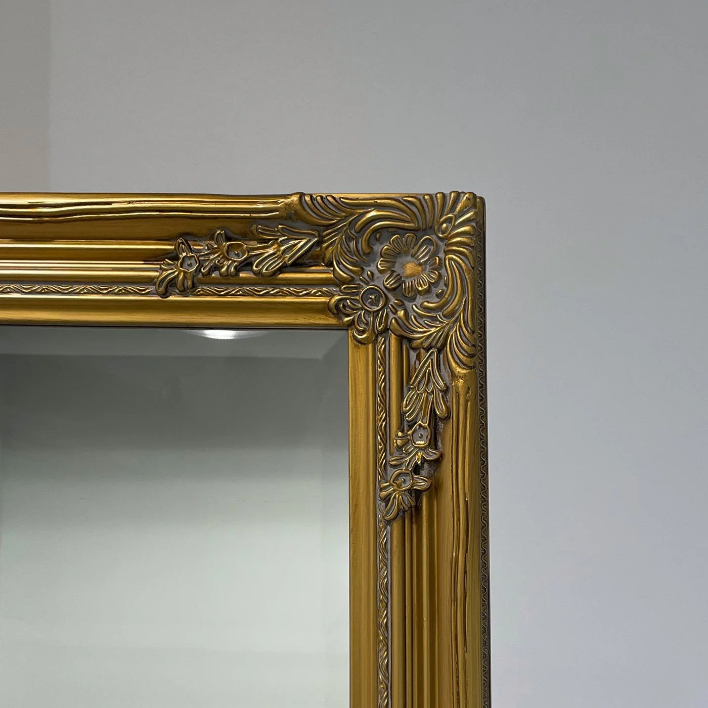 Antique Vienna Baroque Ornate Mirror – Elegant Thin Design Wall Decor