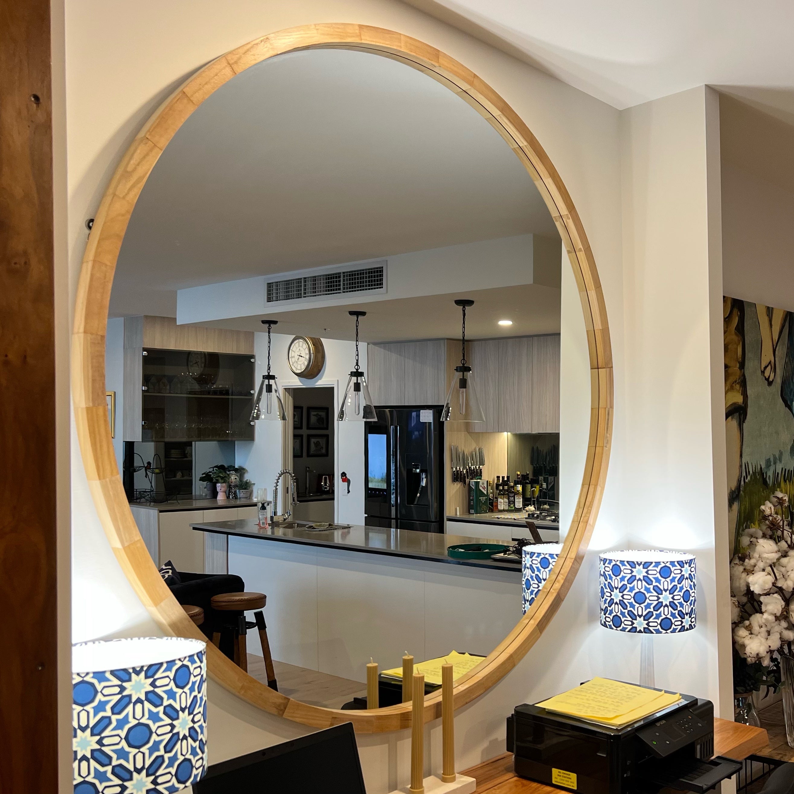 Round Wood Mirror From $88 to $399