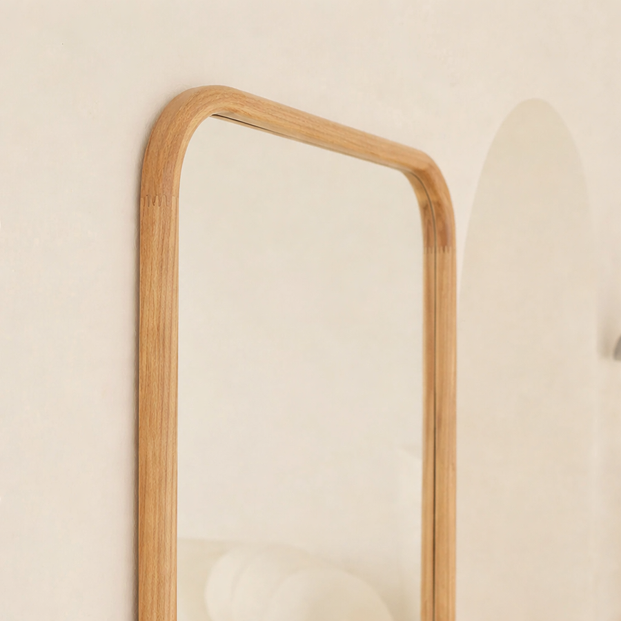 Calma large wood rectangular Mirror (Pre Order)