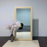 Faux Wood look Full length Entryway Mirror Art no.125