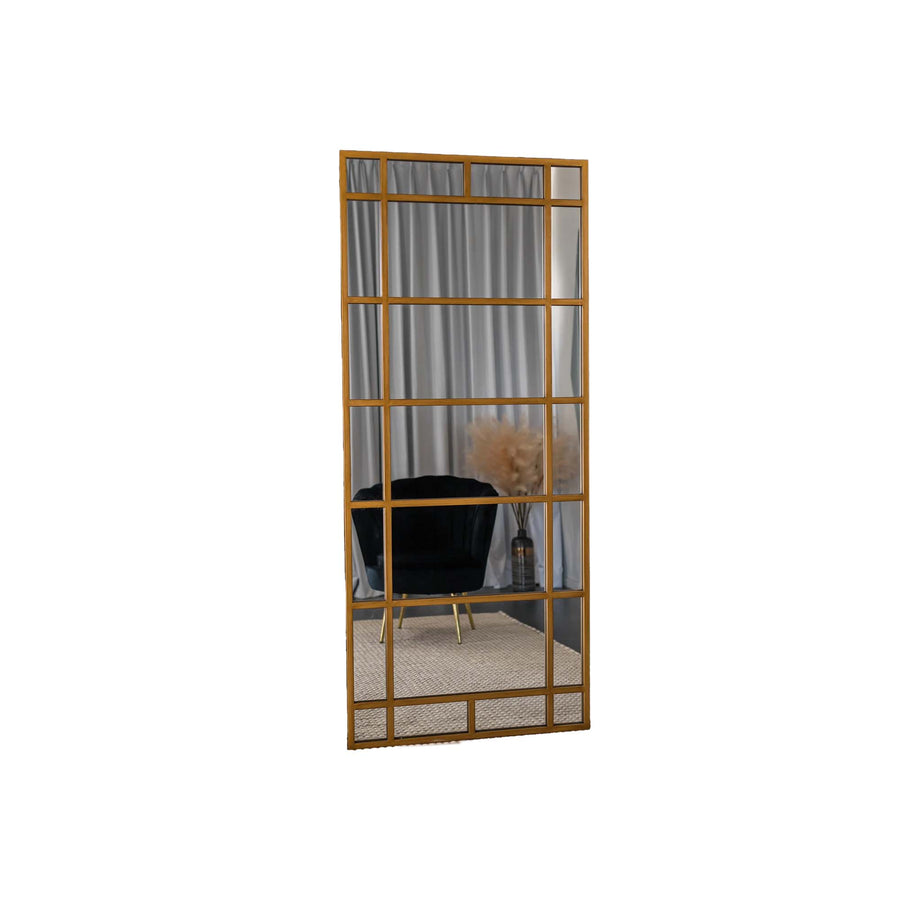 Brooklyn Antique Gold Lattice Mirror