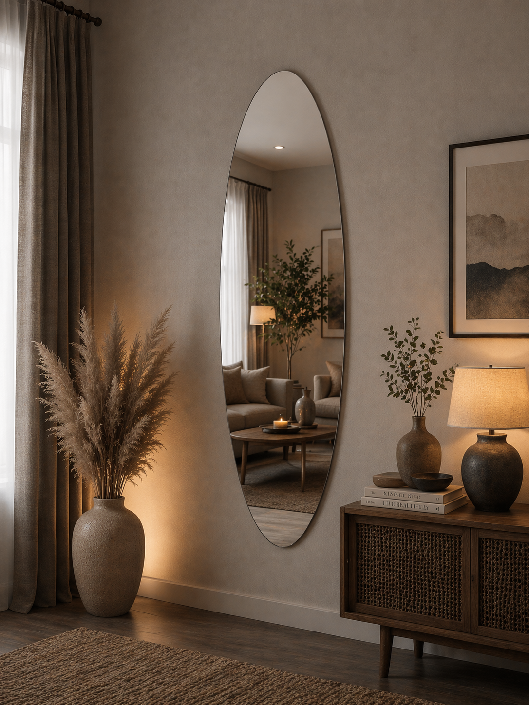 Sculpta Opal Large Mirror 190x60cm