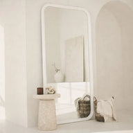 Calma large wood rectangular Mirror