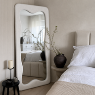 BELLA Boucle Irregular Large Fabric Mirror